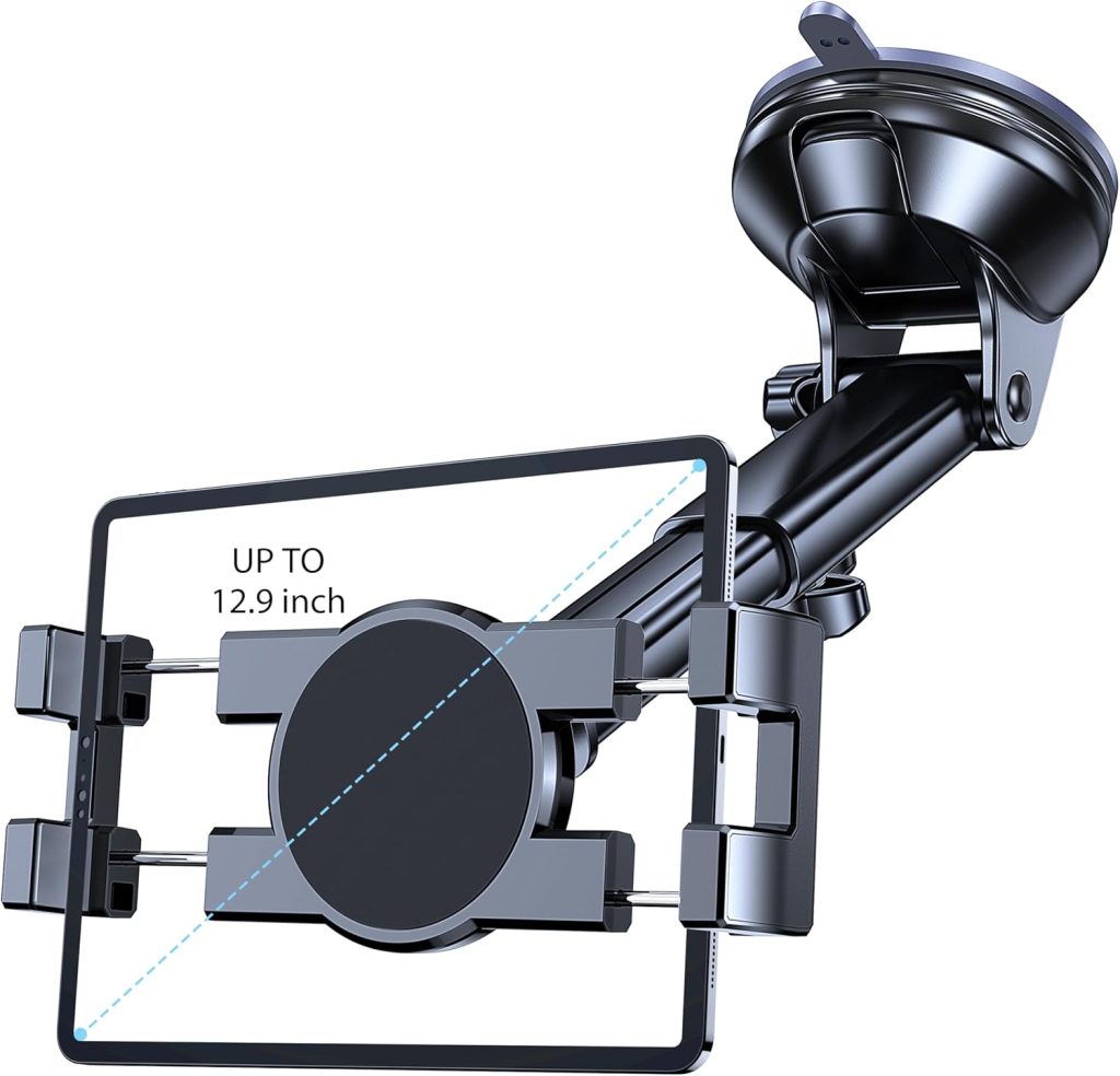 tablet holder with suction cup mount